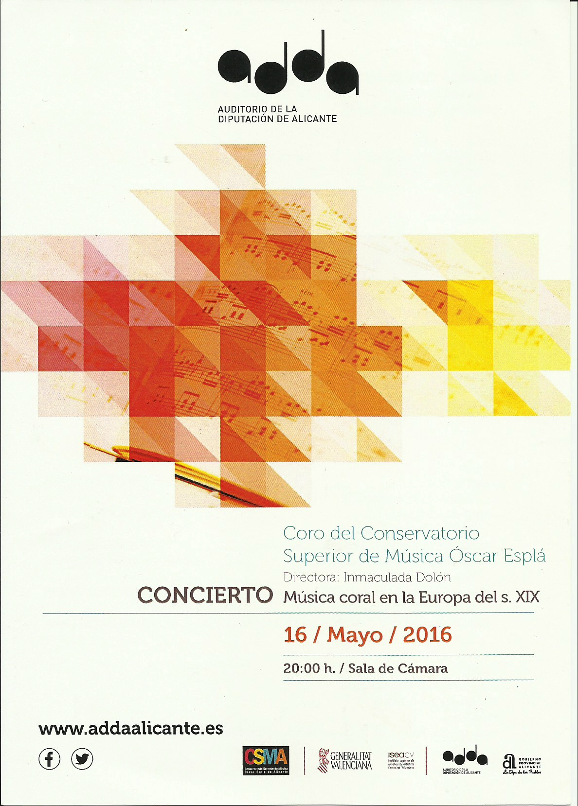 Concierto Coro del CSMA 16-5-2016